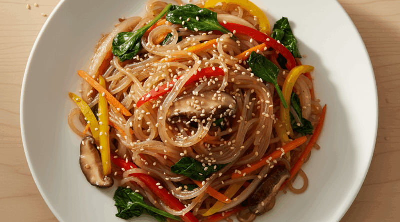 당뇨 환자를 위한 저탄수 착한 잡채 완성 요리