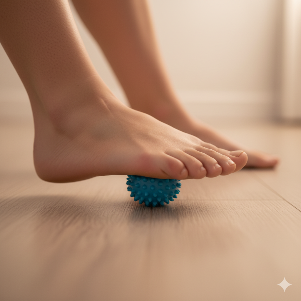 발바닥 마사지볼을 이용한 족저근막염 셀프 케어