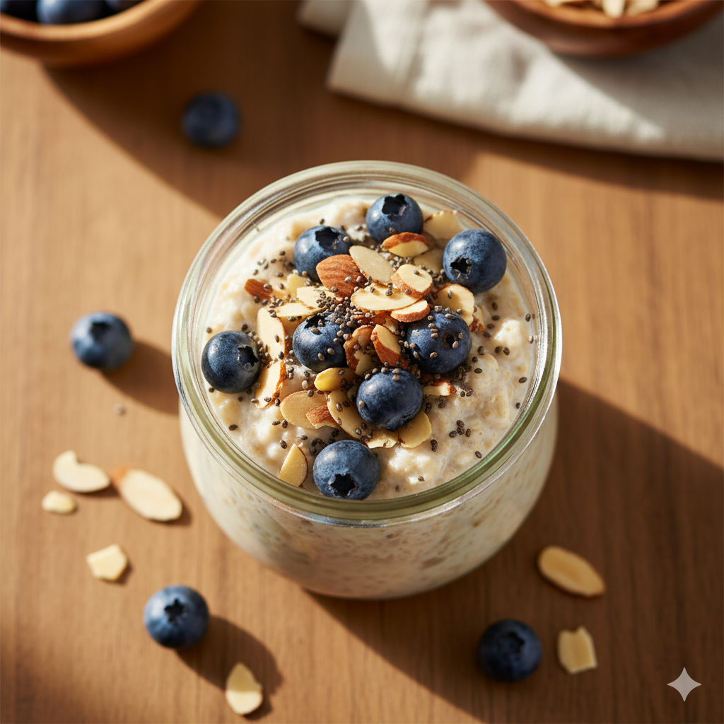 고지혈증 관리에 좋은 귀리 오버나이트 오트밀