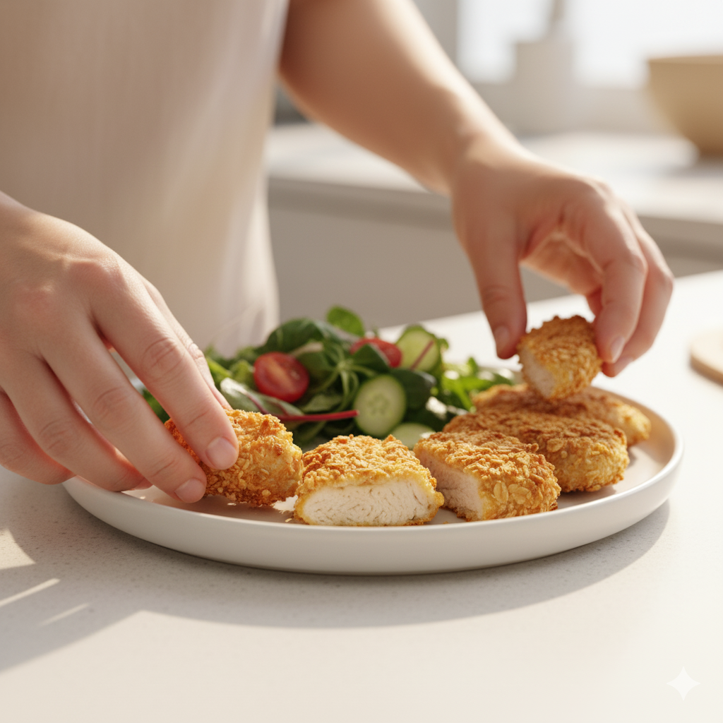 귀리를 활용한 건강한 아침 식사 준비 모습