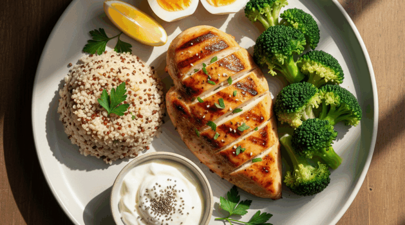 근손실 예방을 위한 고단백 한끼 식단 구성