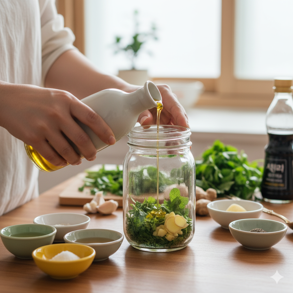 저당 샐러드 드레싱 만들기 홈메이드 레시피