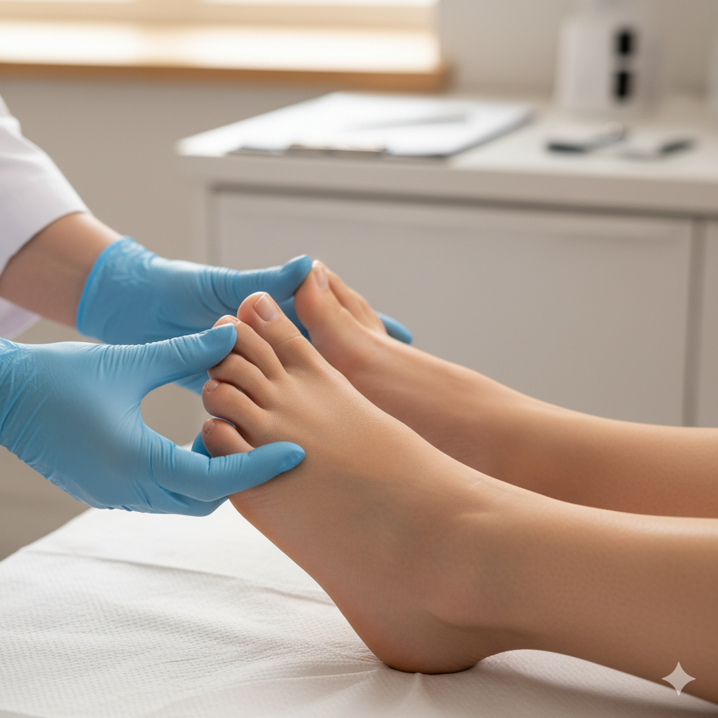 발톱 관리와 피부 상태 체크