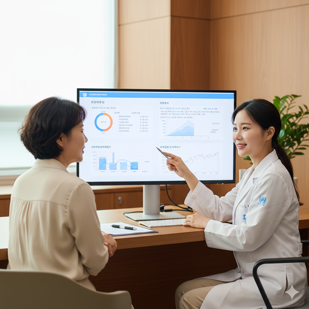 건강검진 의료 장비 세트