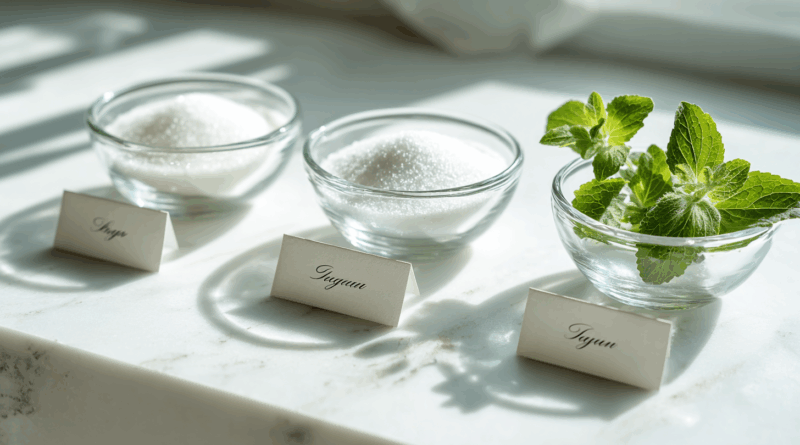 설탕 대체 감미료 비교 알룰로스 에리스리톨 스테비아