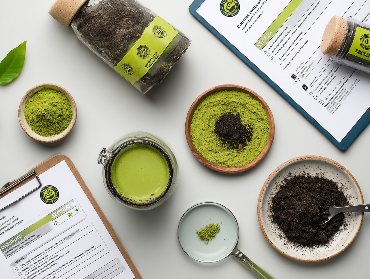 유기농 인증 말차 제품