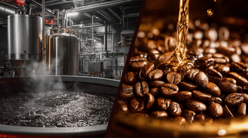 디카페인 커피 제조 공정 비교 - 화학 용매 추출법과 스위스 워터 프로세스