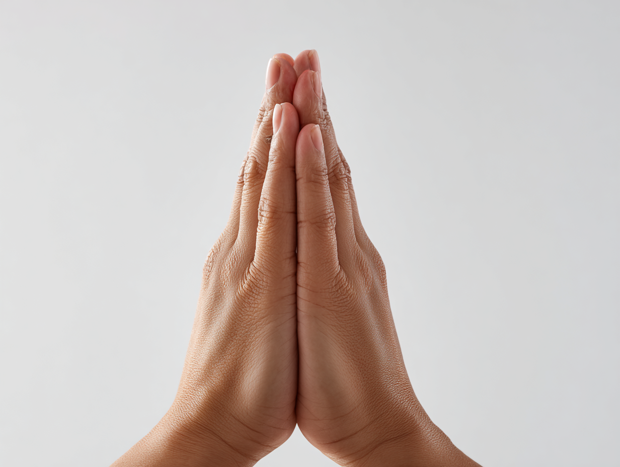 손목 신전 스트레칭 시연