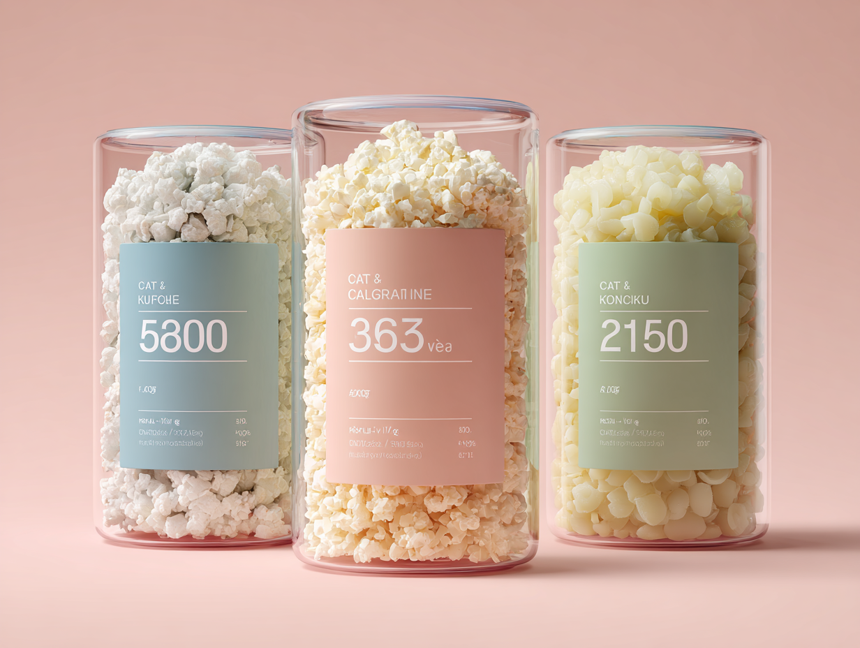 콜리플라워 라이스, 귀리, 곤약쌀의 영양 성분 비교 인포그래픽