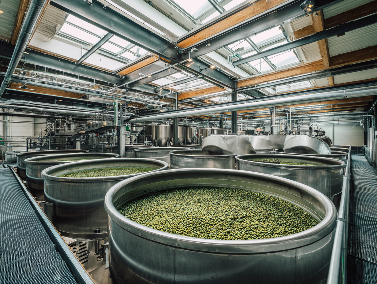 친환경 스위스 워터 프로세스 디카페인 제조 시설