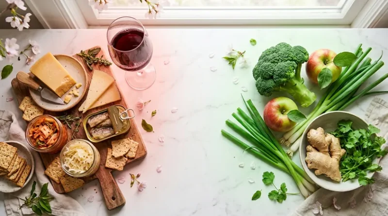 봄 알레르기 악화 음식 히스타민 - 고히스타민 음식과 항히스타민 식품 비교