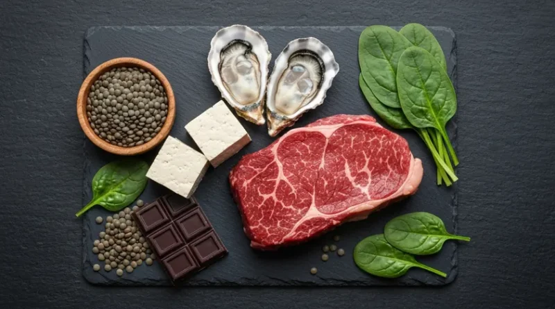 철분 많은 음식 TOP 10 소고기 굴 두부 시금치 렌틸콩