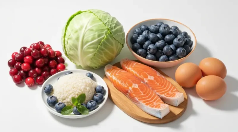 신장에 좋은 음식 5가지 크랜베리 양배추 블루베리 생선 달걀흰자