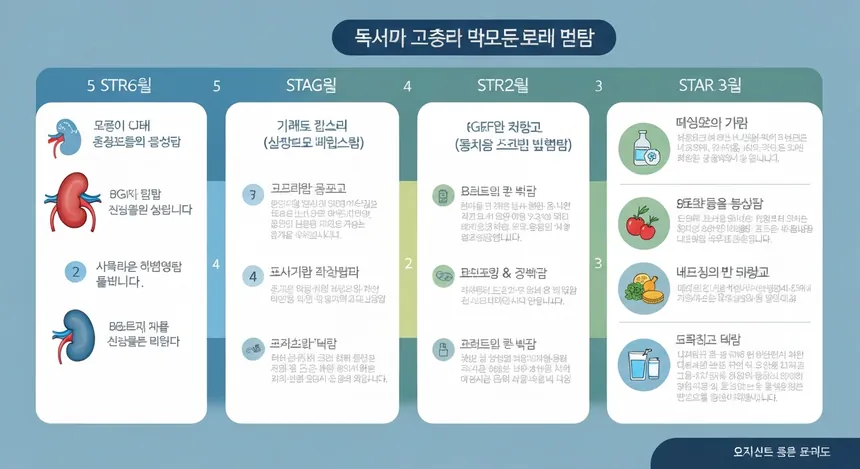 만성 신장병 초기 증상 예방을 위한 콩팥 건강 5단계 식단 관리 가이드