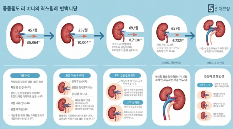 당뇨병성 신증 초기 증상 및 신장 지키는 생활습관 5가지